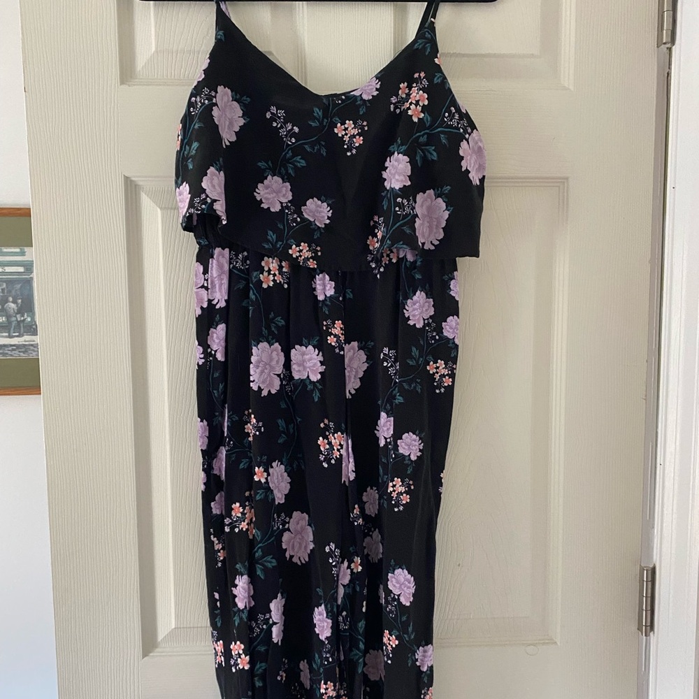MIDI-length floral jumpsuit